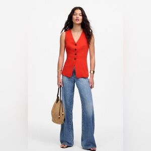 Madewell Cutaway Long Vest